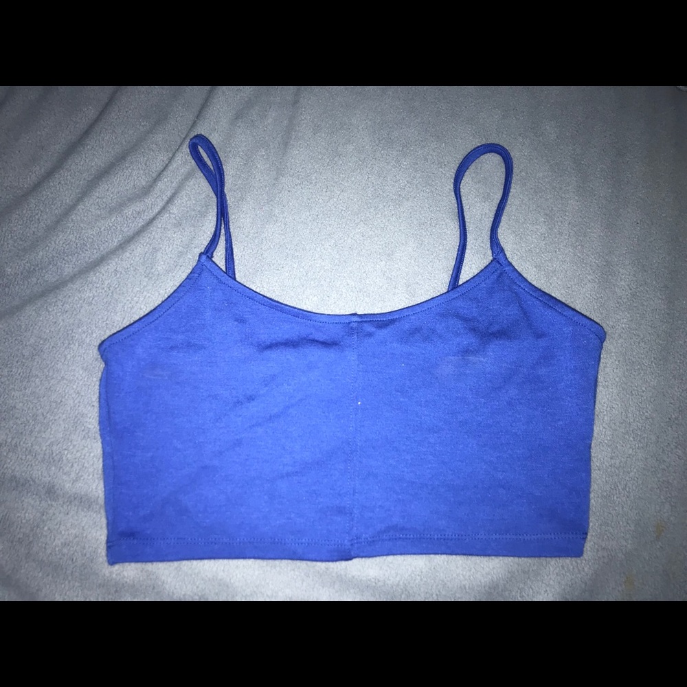 Garage Blue Crop Top